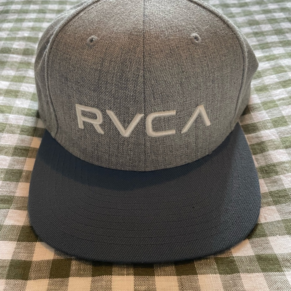 RVCA Gray and Blue Cap